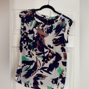 Daniel Rainn Women's Abstract Print Blouse - Black, Green, White